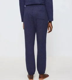 Cozy Comfort Quilted Bukser, Blue Dark Combination, 40