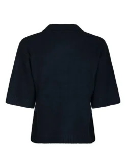 Cunna Knit Bluse, Navy, 38