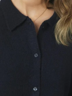 Cunna Knit Bluse, Navy, 38