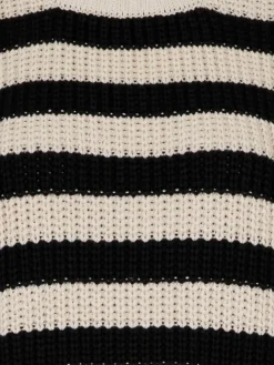 Dakota Striktrøje, Sort/Hvid, 34