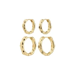 Darby 2-pak Øreringe, Gold Plated