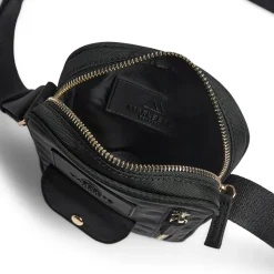 Darla Tall Crossbody, Black/Gold