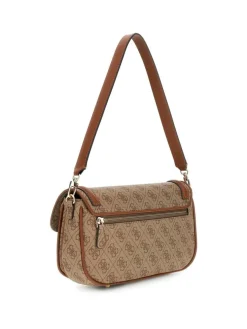 Dea Flap Skuldertaske, Latte Logo