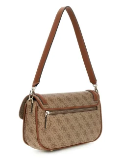 Dea Flap Skuldertaske, Latte Logo