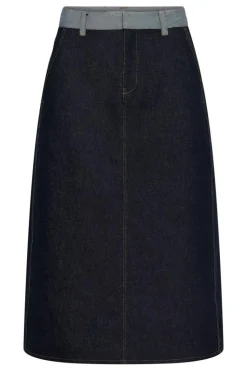 DeirdraIW Nederdel, Dark Blue Denim, 44