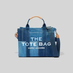 Denim Small Tote Crossbody, Blue Denim