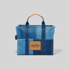 Denim Small Tote Crossbody, Blue Denim