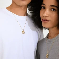 Diego Halskæde, Gold Plated, 80 cm