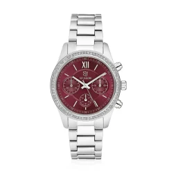 Domencia SJ-W2406-CZ Dameur, Silver, 36 mm