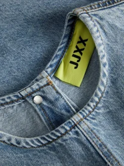 Dora Nara Denim Top, Light Blue Denim, XL