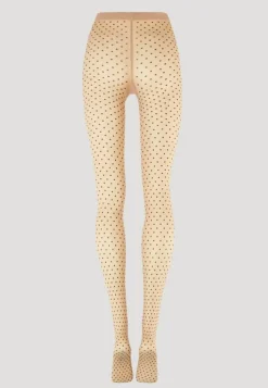 Dot Tights, Fairly Light/Black, XL