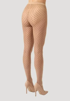 Dot Tights, Fairly Light/Black, XL