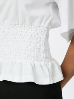 Dray Boxy Smock T-shirt, White, 36