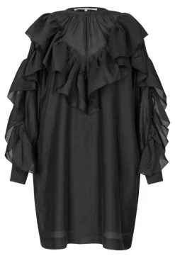 Dream Ruffle Kjole, Black, L
