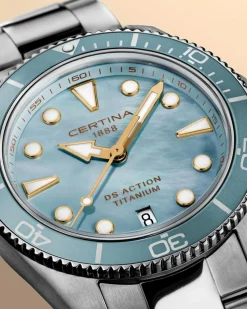 DS Action C048.210.44.131.00 Dameur, Light Blue, 34,5 mm