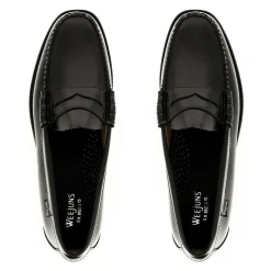 Easy Weejuns Penny Loafers, Black Leather, 41