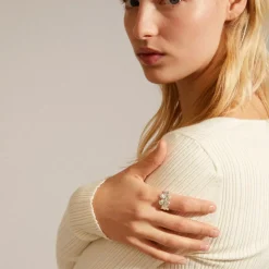 Echo Ring, Silver Plated