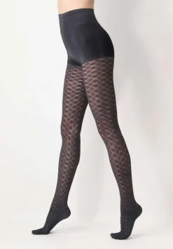 Eco Sneakers Crochet Strømpebukser, Black, S/M