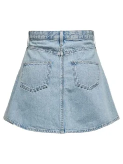 Eden A-nederdel, Light Blue Denim, L