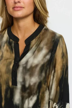 Eline Bluse, Black Wave, XL