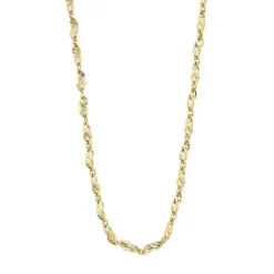 Eliyah Halskæde, Gold Plated, 38+15 cm