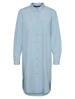 Ella Lang Skjorte, Cashmere Blue, S