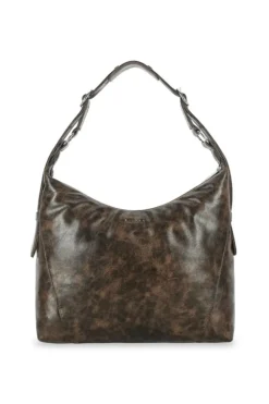 Ellie Crossbody, Brown Cracked