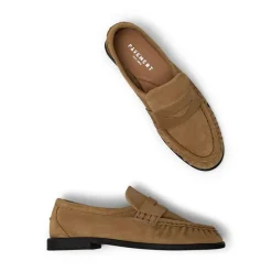 Elmira Loafers, Tan Suede, 39