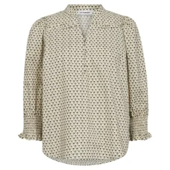 ElsyCC Frill Bluse, Bone, XS