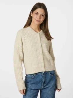 Emelie Knit Cardigan, Ivory, 38