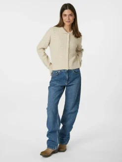 Emelie Knit Cardigan, Ivory, 38