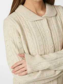 Emelie Knit Cardigan, Ivory, 38