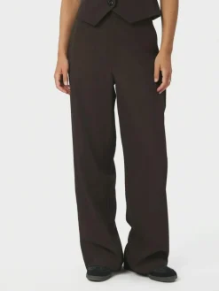 Emmett Structure Bukser, Dark Brown, 36