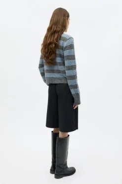 Enada Cardigan, Faded Denim St, M