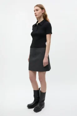 Enalessia Nederdel, Dark Grey Mel, 40