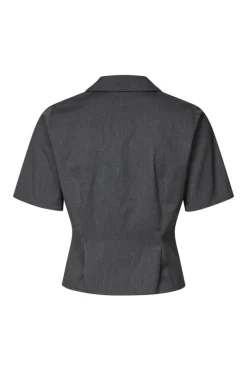 Enalessia Skjorte, Dark Grey Mel, 36