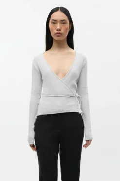 Enally Bluse, Light Grey Mel, M