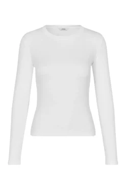 Enally Langærmet T-shirt, Bright White, M