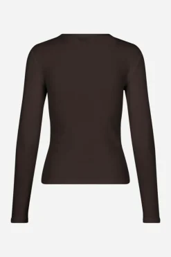 Enally Langærmet T-shirt, Chocolate Torte, S