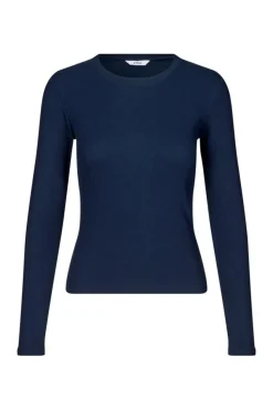 Enally Langærmet T-shirt, Navy Blazer, XL