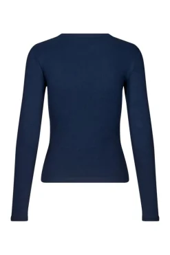 Enally Langærmet T-shirt, Navy Blazer, XL