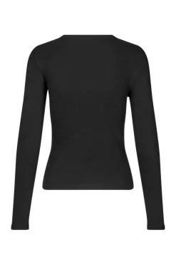Enally Langærmet T-shirt, Sort, L