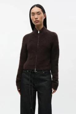 Enbessie Cardigan, Chocolate Torte Mel, XL