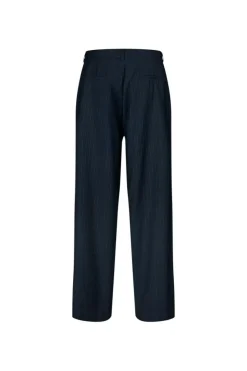 Endore Bukser, Dark Navy Pinstripe, 38