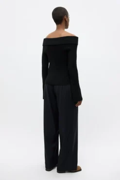 Endore Bukser, Dark Navy Pinstripe, 38