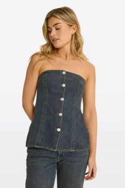 Enelm Top, Mid Worn Blue, 38