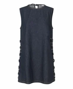 Eniris Tie Kjole, Dark Blue Rinse, 40