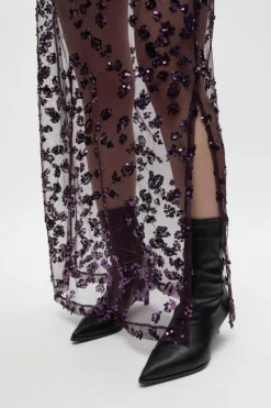 Enisberga Nederdel, Plum, 38