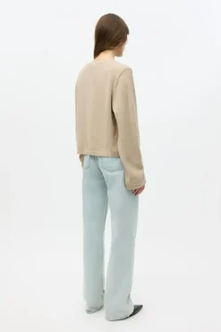 Enjade Langærmet Cardigan, Brindle Mel, M