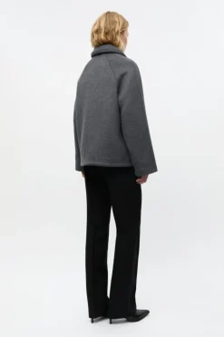 Enkate Short Jakke, Dark Grey Mel, L